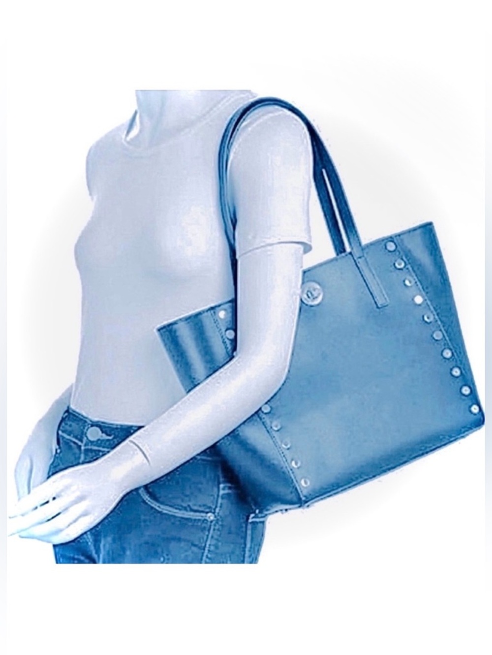 Michael Kors Rivington Stud Med Leather NEW